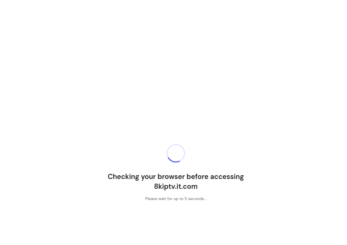 Screenshot of the 8K IPTV Service website.