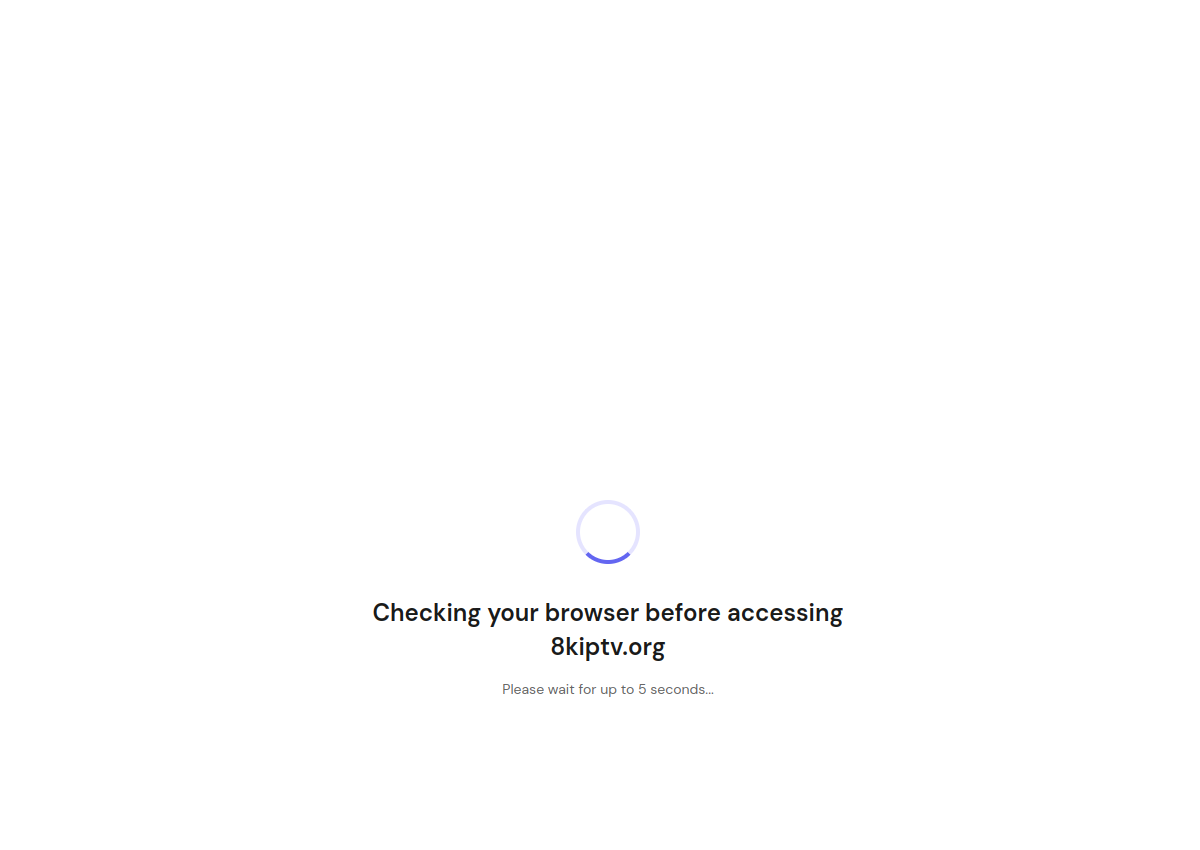Screenshot of the 8KIPTV.org website.