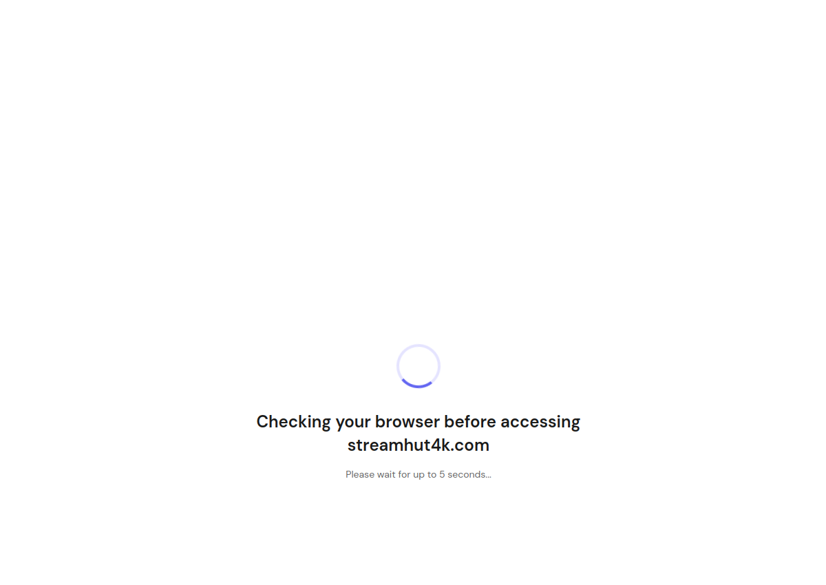 Screenshot of the StreamHut4K website.